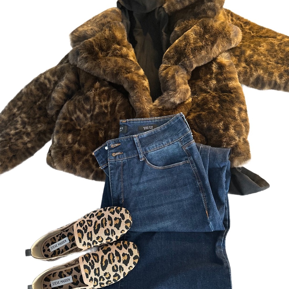 Sofia by Sofia Vergara Brown Teddy Jacket